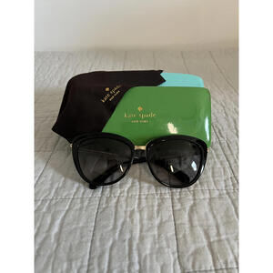 Kate Spade Kandi Cat Eye Sunglasses | Black & Gold Hello Sunshine